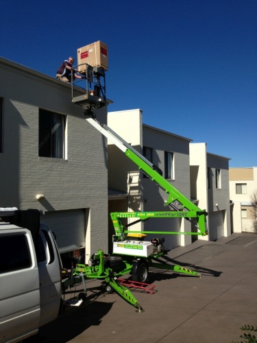 Commercial air conditioner installation